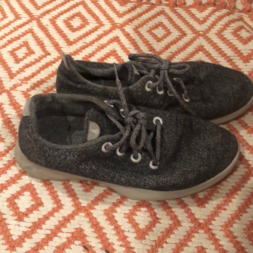 The Wool Runners by AllBirds in a natural grey